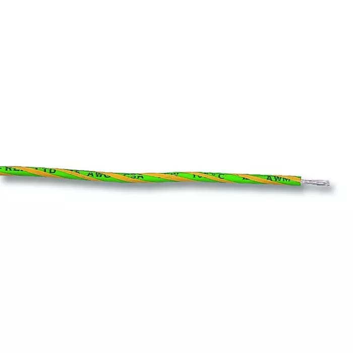 MULTICOMP PRO Hook Up Wire CABLE WIRE, 18AWG, YELLOW/GREEN, 305M, PP002570