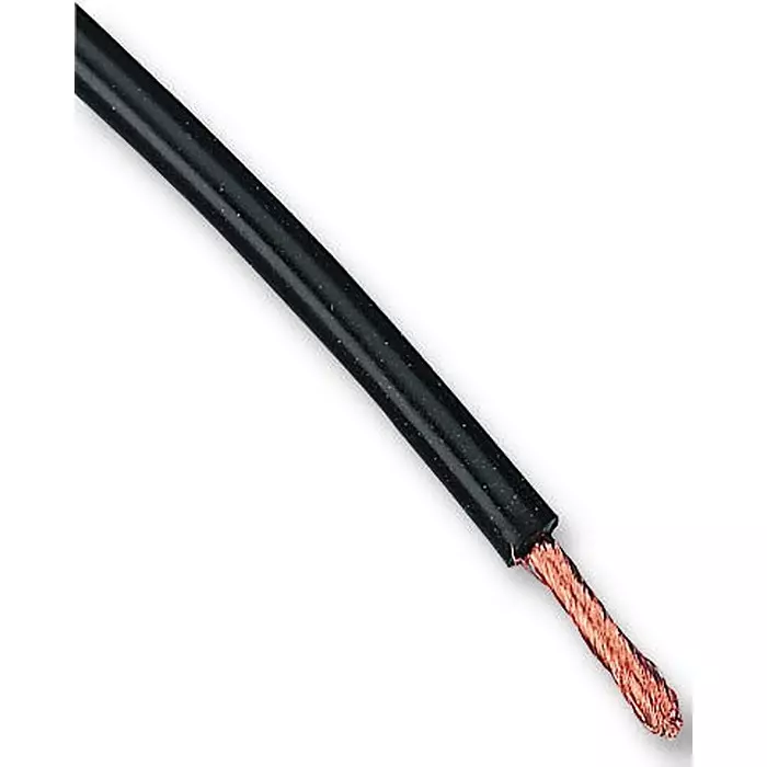 Staubli WIRE, 25M, 0.5MM2, TINNED COPPER, BLACK, 60.7180-21