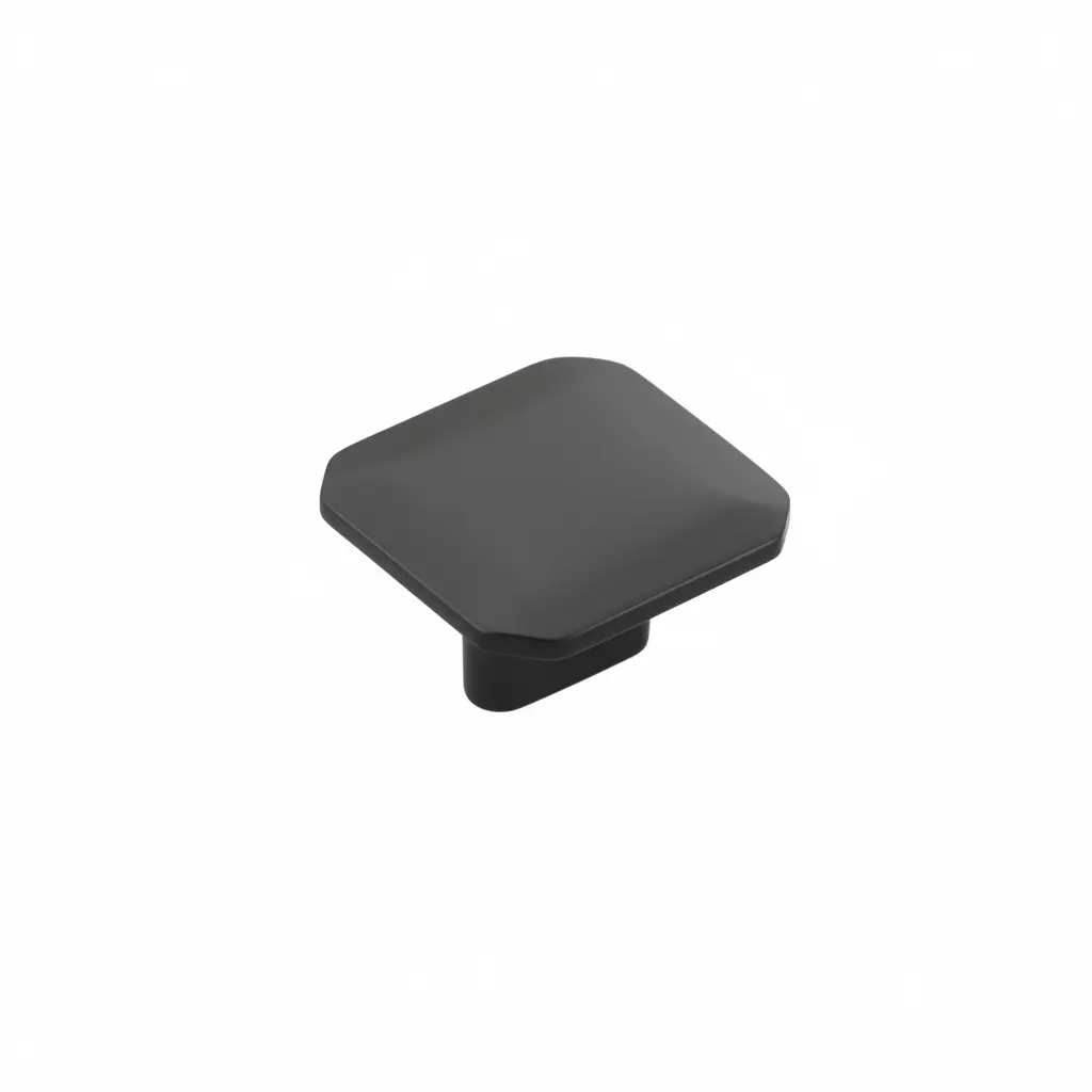 Altitude Drawer Knob Square Series Standard Size Metal Body Black Finish for Home & Office Furniture