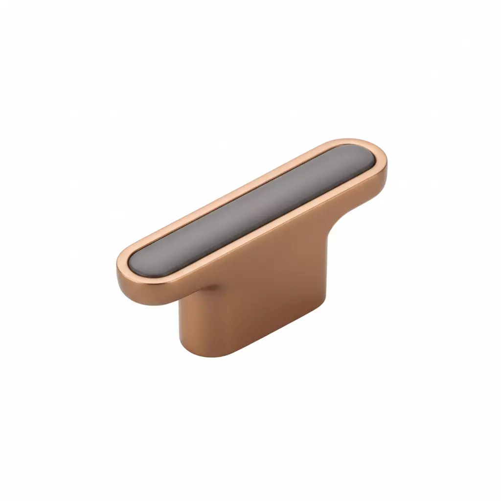 Altitude Drawer Knob Standard Size Metal Body R.Gold/Gray Finish for Home & Office Furniture, 1195