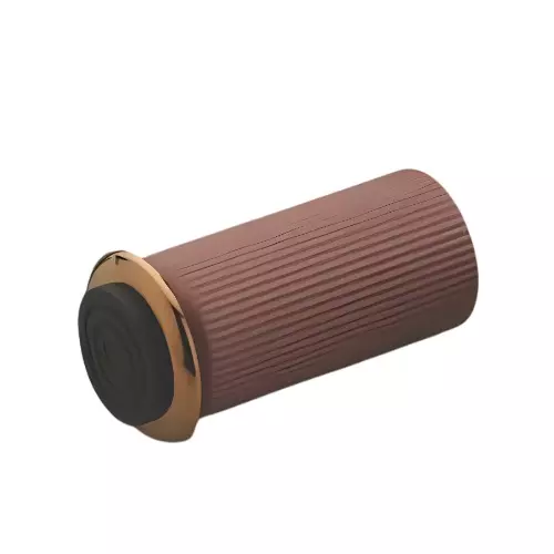 Altitude Sofa Leg Size 4 inch (101.6 mm) Metal Body PVD R.Gold Finish for Setting Proper Height of Furniture, R-91