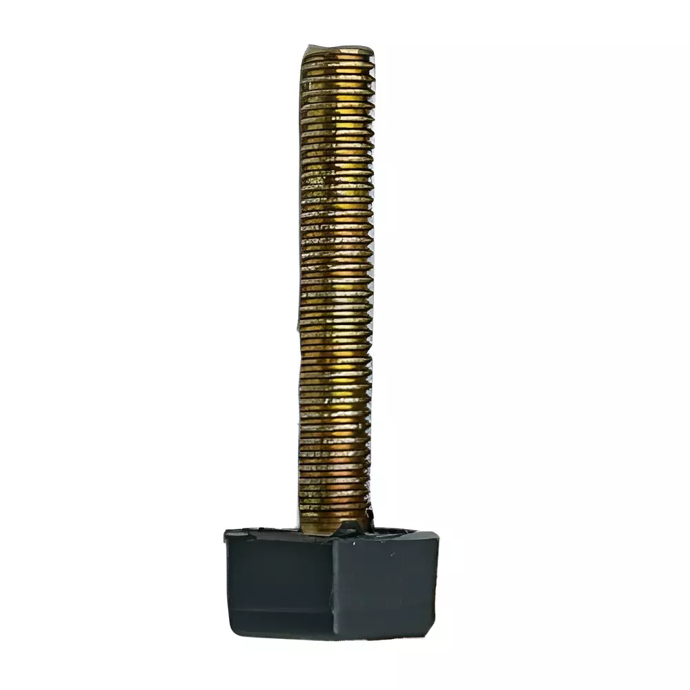 Ebco Plinth Screw Plated / Nylon Finish, Size M6x10 mm for Levelling Legs of Furniture, PS610-16 (Pack of 100)