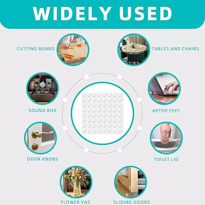 Ebco Bumper Clear Finish, Length 12.7 mm and Height 3.1 mm for Furniture, BS2-32 (Pack of 242)