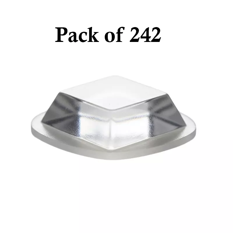 Ebco Bumper Clear Finish, Length 12.7 mm and Height 3.1 mm for Furniture, BS2-32 (Pack of 242)