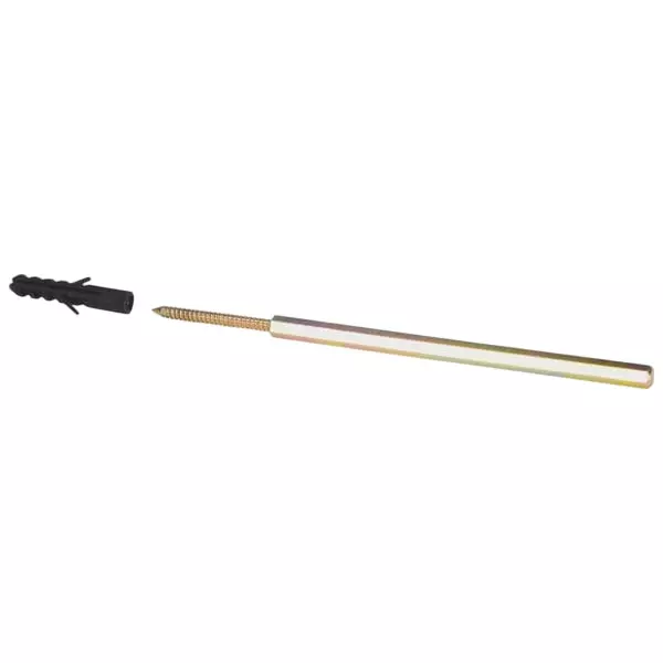 Ebco Wall Shelf Rod Zinc Yellow Finish, Size 100 mm, WSR-100