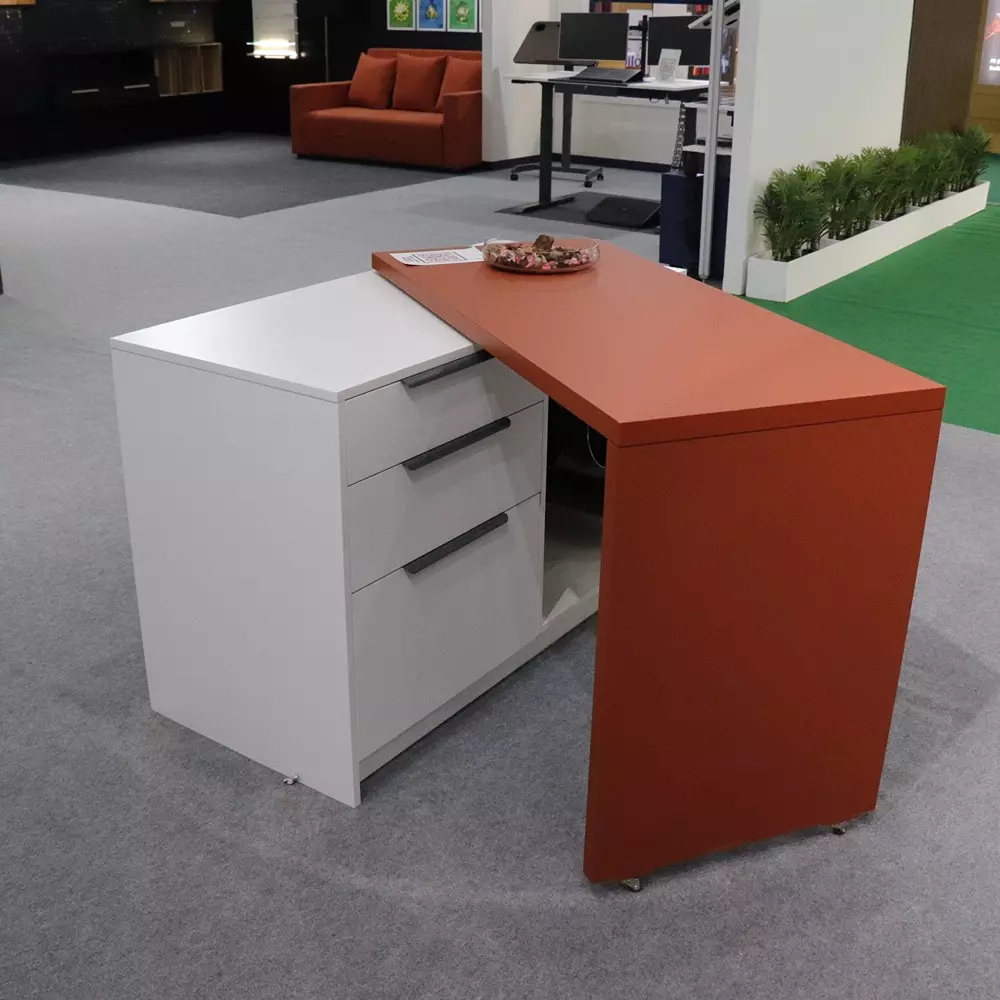 Ebco Rotation Mechanism for Desk Black Finish, Size 465 x 155 x 20 mm for Rotating Desk, RMD