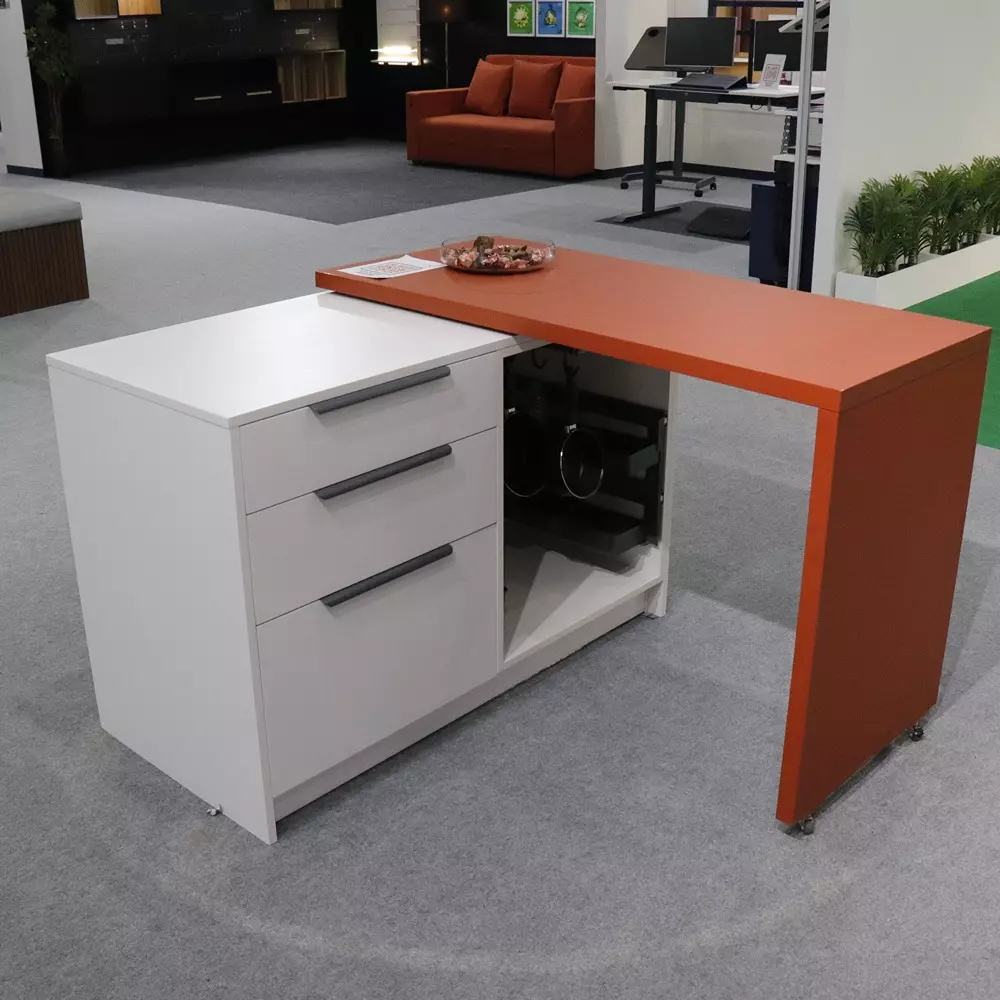 Ebco Rotation Mechanism for Desk Black Finish, Size 465 x 155 x 20 mm for Rotating Desk, RMD