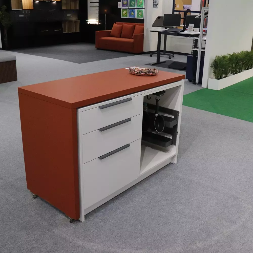 Ebco Rotation Mechanism for Desk Black Finish, Size 465 x 155 x 20 mm for Rotating Desk, RMD