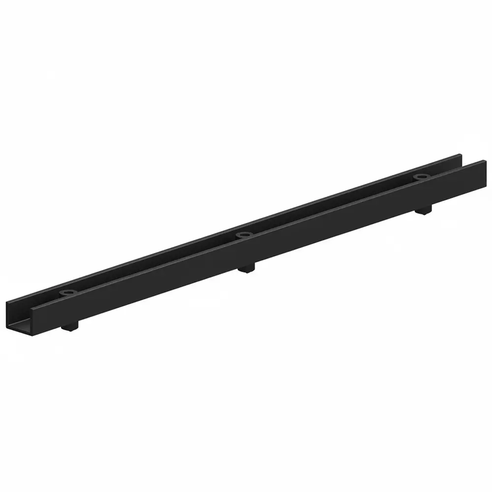 ESSENTRA COMPONENTS Card Guides Snap-In Nylon Black 152.4 mm Length, RDC-600-130