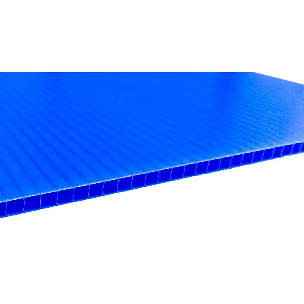 MonotaRO Plastic Corrugated Board 4 mm Blue 4 mm Thickness, 86461035 (Set of 5 Pcs)