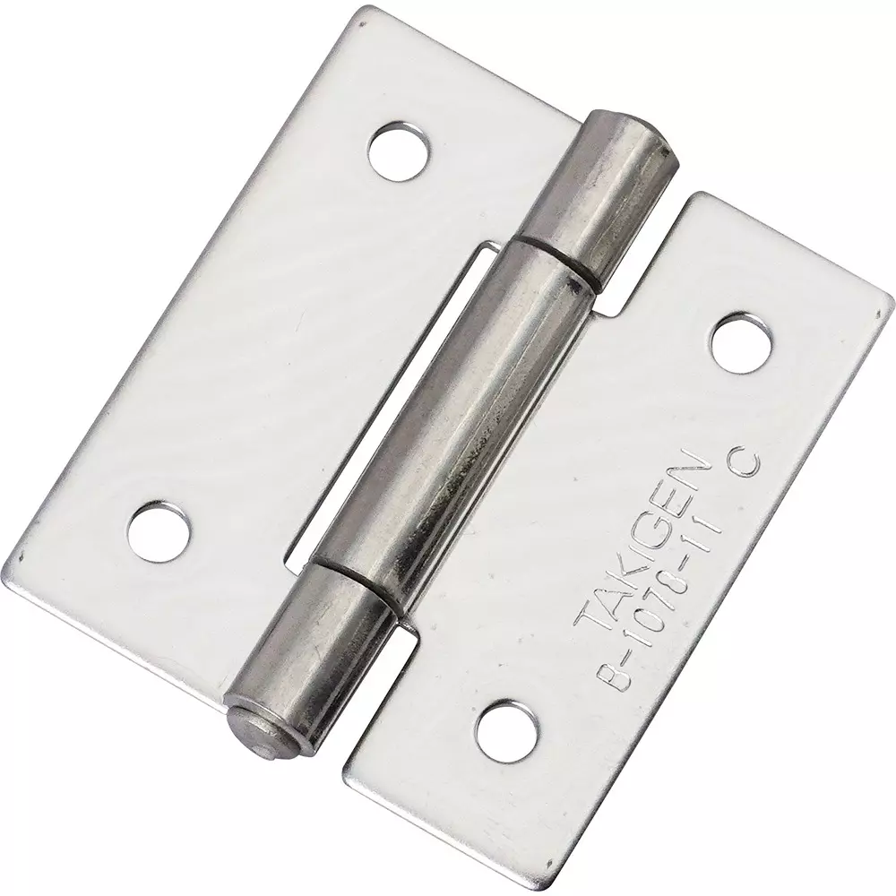 TAKIGEN Stainless Steel Butt Hinge, With Hole, B-1078-11