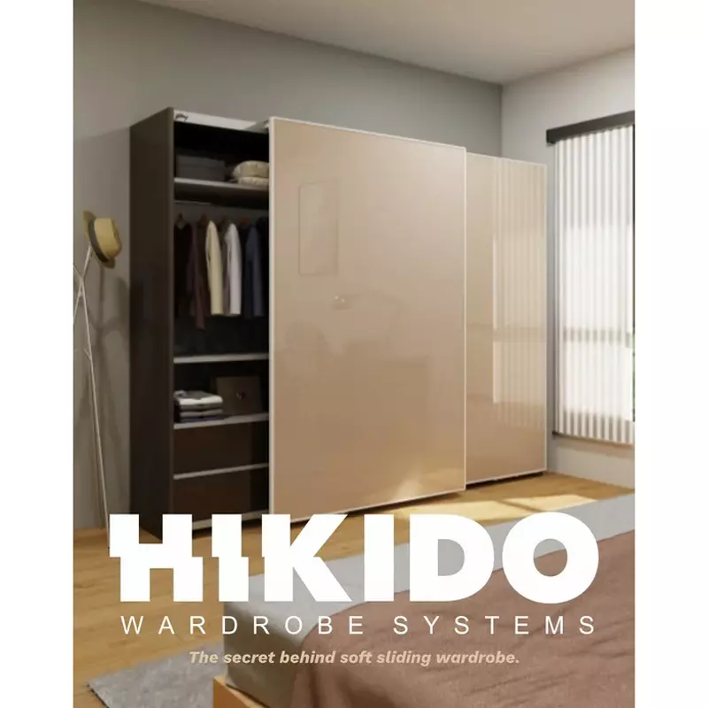 Godrej Sliding Wardrobe Rail Hikido Inline 1.95 m, 3861