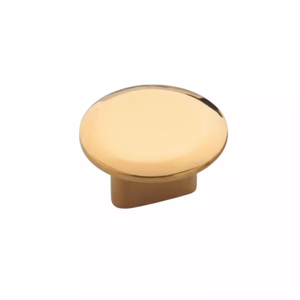 Altitude Drawer Knob Round Series Standard Size Metal Body PVD Gold Finish for Home & Office Furniture