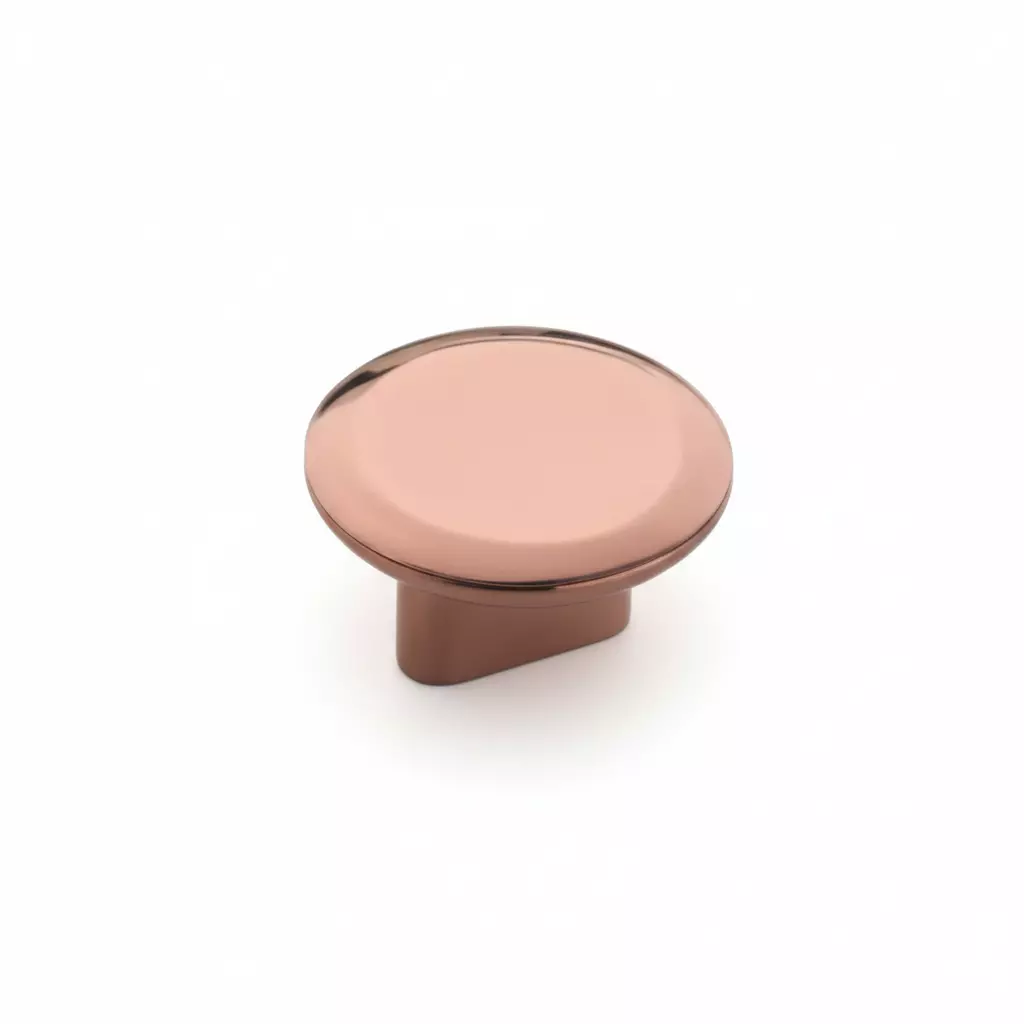 Altitude Drawer Knob Round Series Standard Size Metal Body PVD Rose Gold Finish for Home & Office Furniture