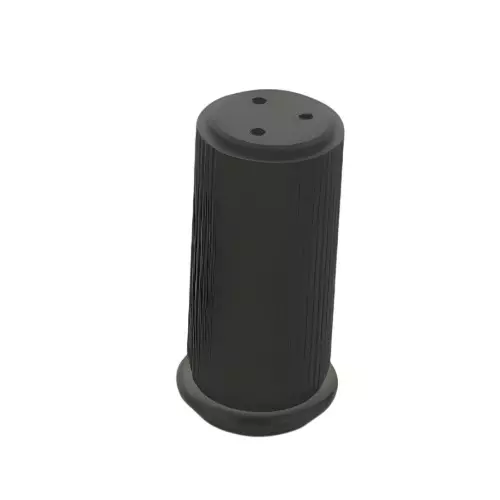 Altitude Sofa Leg Size 6 inch (152.4 mm) Metal Body PVD Black Finish for Setting Proper Height of Furniture, R-91