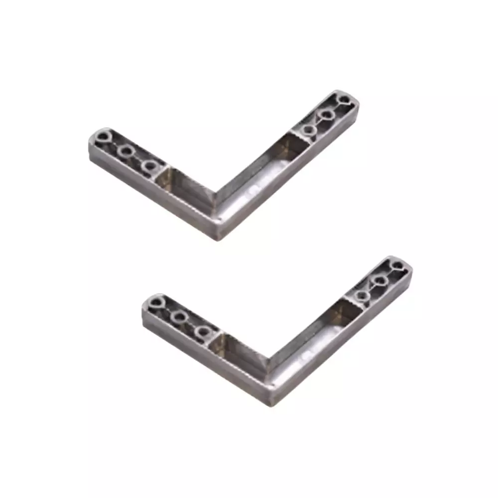 Ebco L Connectors for Recessed Hinge 25, Zinc White Finish Aluminium Body, RH25-LC1 (Set of 2)