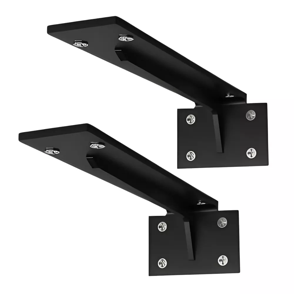 Ebco Cabinet Support Black Finish, Size 285x100x60 mm, HDCS1 (Set of 2)