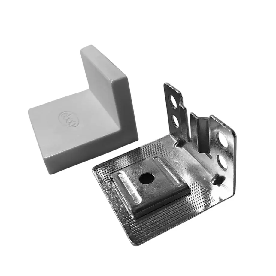 Ebco Cabinet Hanger Bracket White Finish and 100 Kg Per Set Load Capacity and Size 48x43x33 mm, CHB1 (Set of 2)