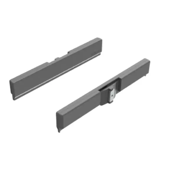 Ebco Concealed Slide Adaptor Silver Finish and 400/450 mm Size for Pole Shelving System, PPDS-CSA (Set of 2)