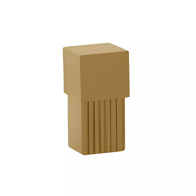 Ebco Cube Shelving Connector Base Brushed Gold Finish and 53 x 18 x 18 mm Size for Cube Shelving System, CSPC-B