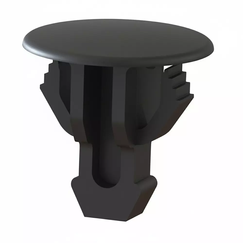 ESSENTRA COMPONENTS Catch Plate Acetal 13 mm Width Black, DLS-1