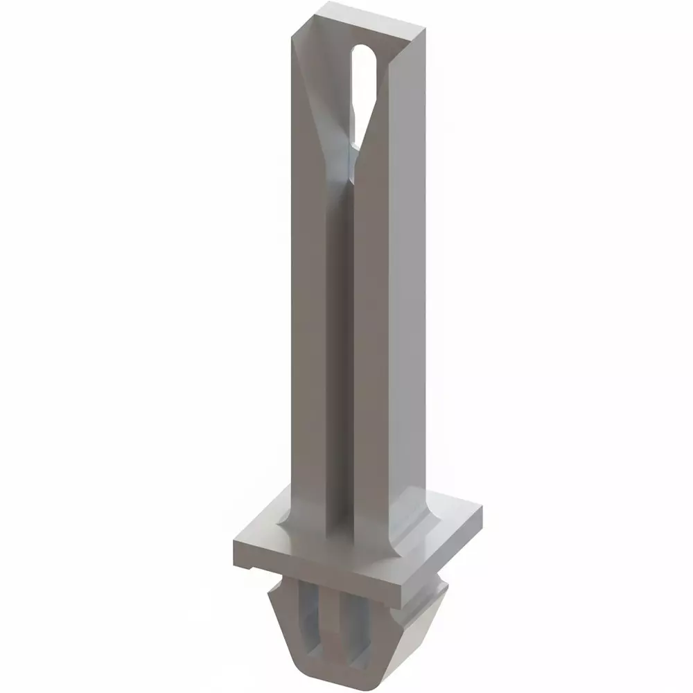 ESSENTRA COMPONENTS VMCG Series Vertical Card Guide Nylon Natural, VMCGE-30M-01