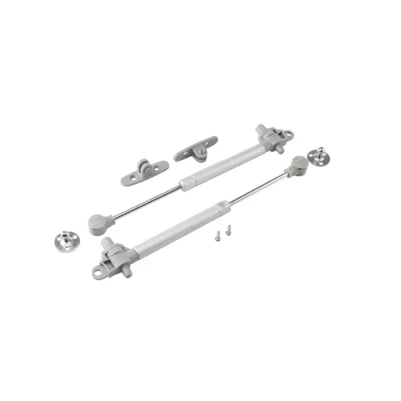 OZONE Pneumatic Gas Pump 50 N Load Capacity Soft-Close Mechanism, Grey, OK-PP-SC 50N GREY (1 Pair)