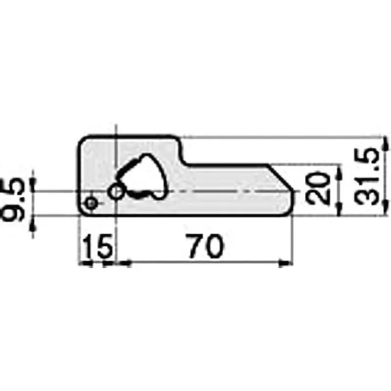 TAKIGEN Stopper for Flat Handle Galling Prevention Steel Plate Cold Commercial (SPCC) For Right, AC-25-U-3-160R
