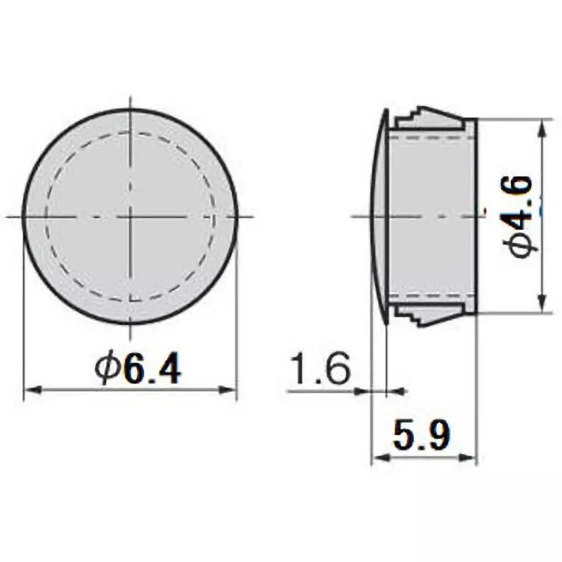takigen-hole-plug-polyamide-6-pa6-ul94-v-2-white-cp-30n-hp-0-white