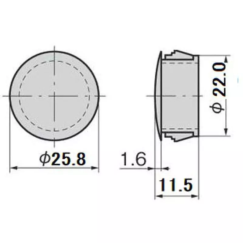 takigen-hole-plug-polyamide-6-pa6-ul94-v-2-white-cp-30n-hp-11-white