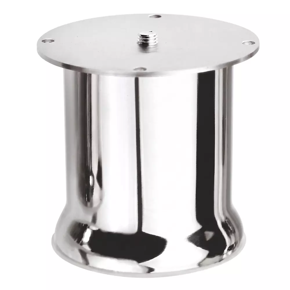 Paras DOOM Sofa Leg Round Shape 10.16 cm (4 inch) Height Chrome Plated (C.P) Finish, NO. 48