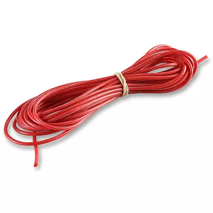 Staubli WIRE, 5M, 0.5MM2, COPPER, RED, 61.7605-22 (Pack of 5)