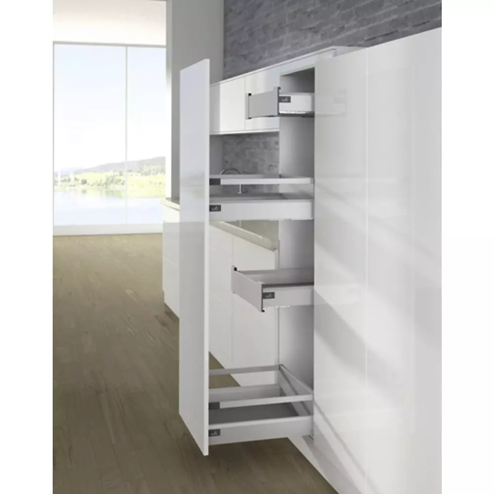 Hettich Drawer Side Profile ArciTech Silver Left 650 mm, 9121211