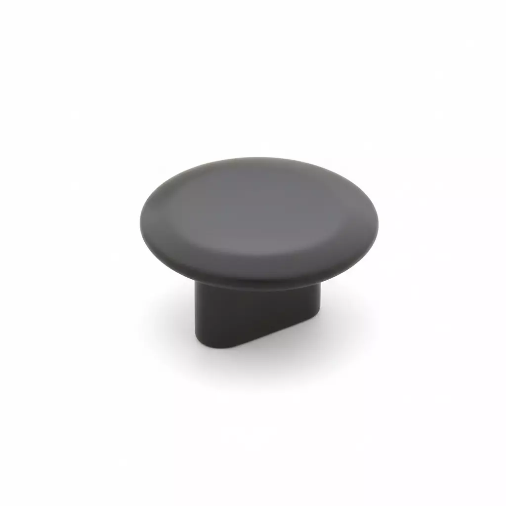 Altitude Drawer Knob Round Series Standard Size Metal Body Black Matt Finish for Home & Office Furniture