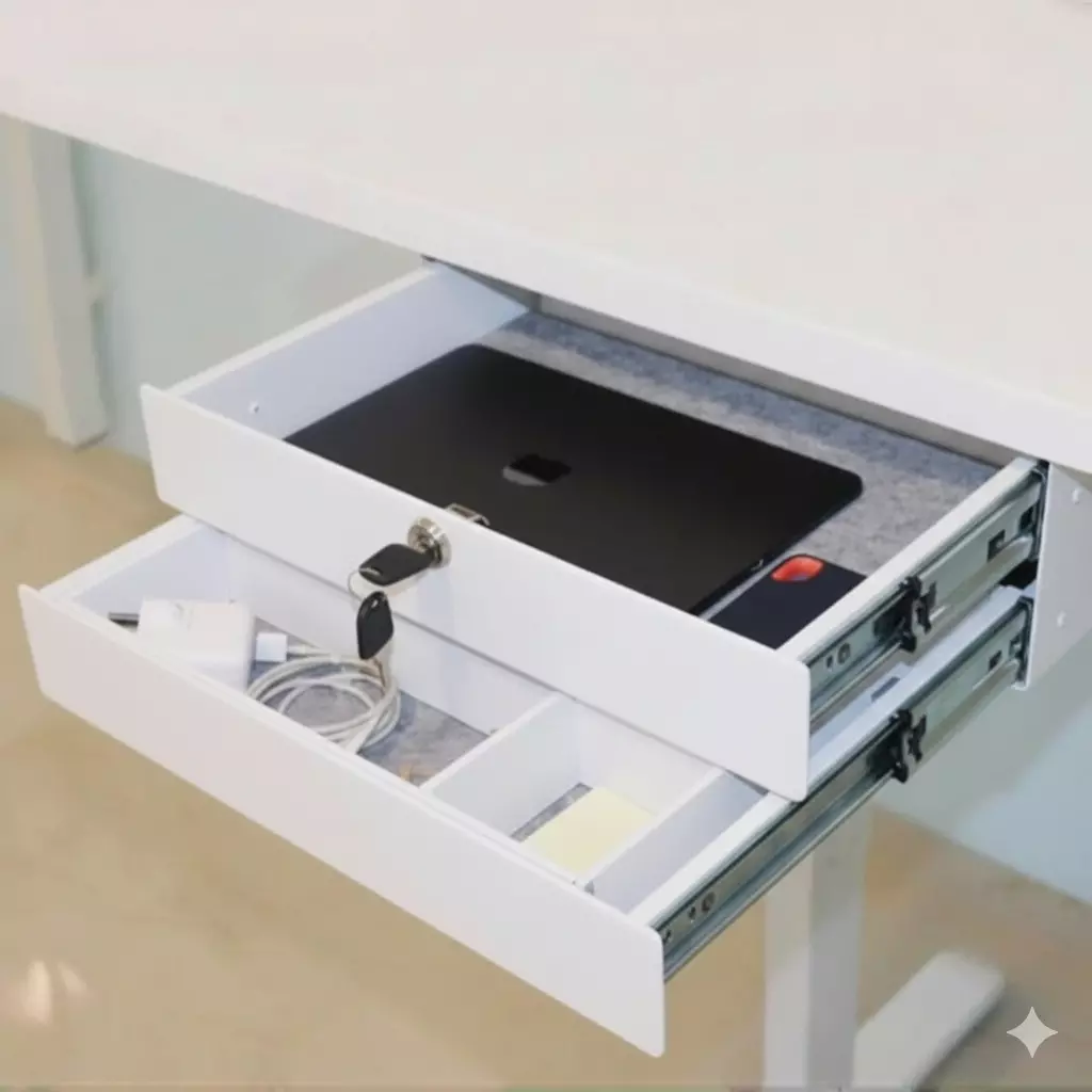 Ebco Double Safe Drawer Mini With Felt Mat, Size 360 x 270 x 125 mm (Set of 2)