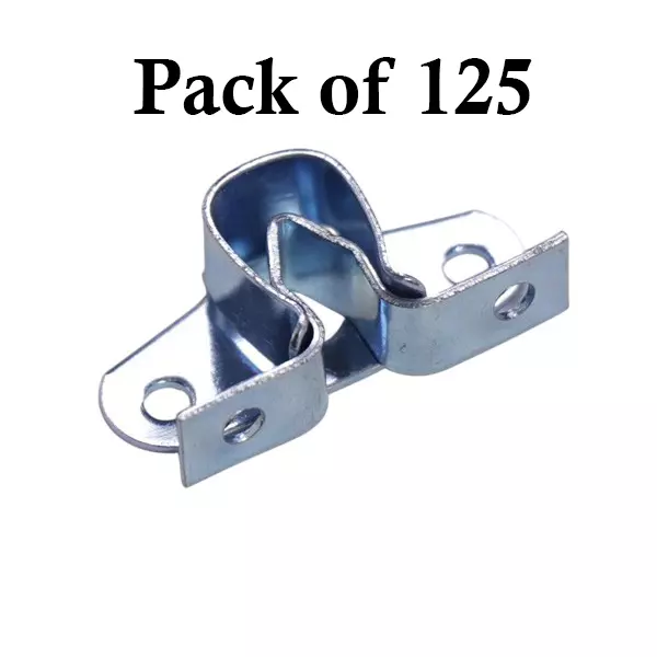 Ebco Spring Clip - Cupboard Zinc White Finish, 35 Kg Load Capacity and 2000x750 mm Maximum Shutter Size, SC2-ZW (Pack of 125)