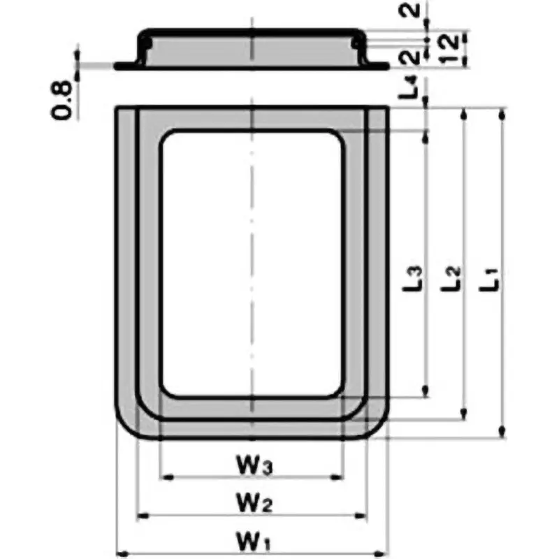 TAKIGEN Card Holder (L225 X W174) Steel Plate Cold Commercial (SPCC), C-26-Vertical (Ro) 1