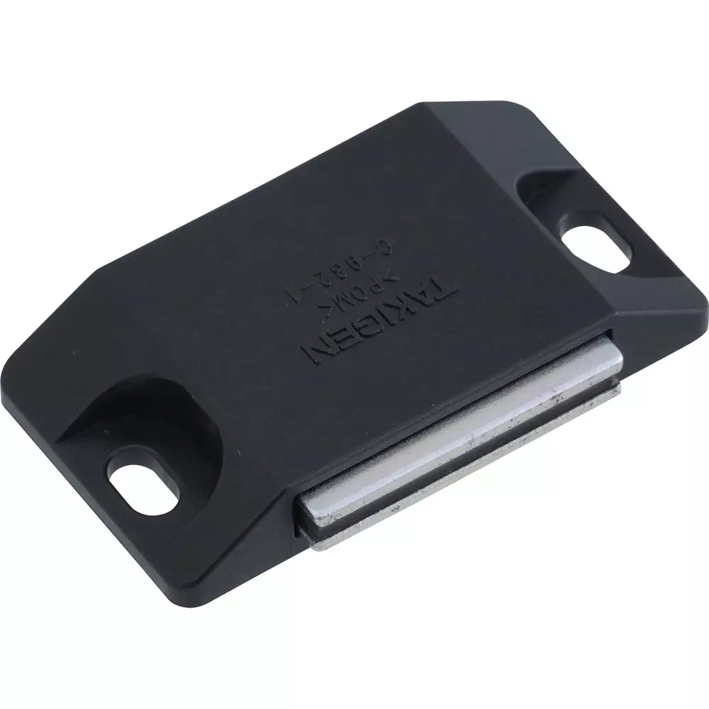 TAKIGEN Thin Magnet Catch (Horizontal Type) Magnet: Ferrite Black, C-932-1