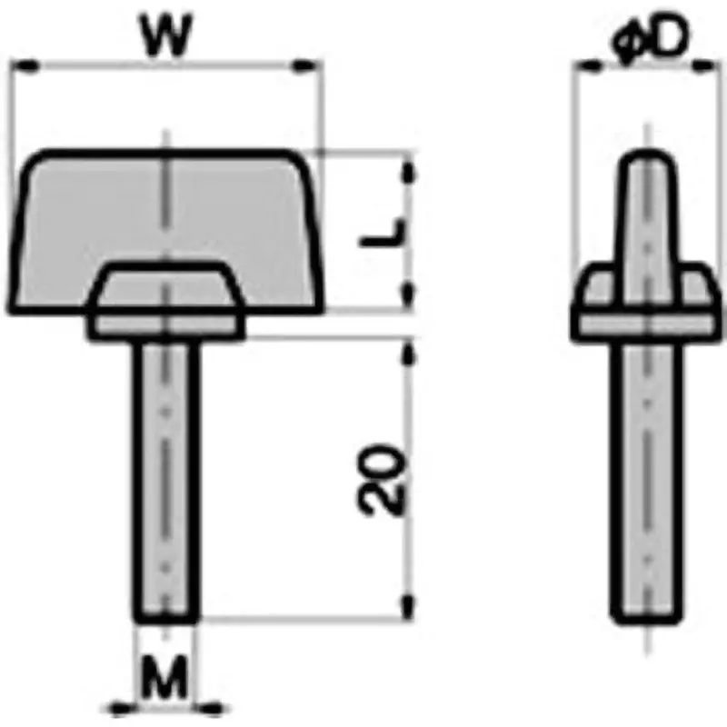 takigen-stainless-steel-plastic-color-bow-bolt-m4-cp-1211-2m4