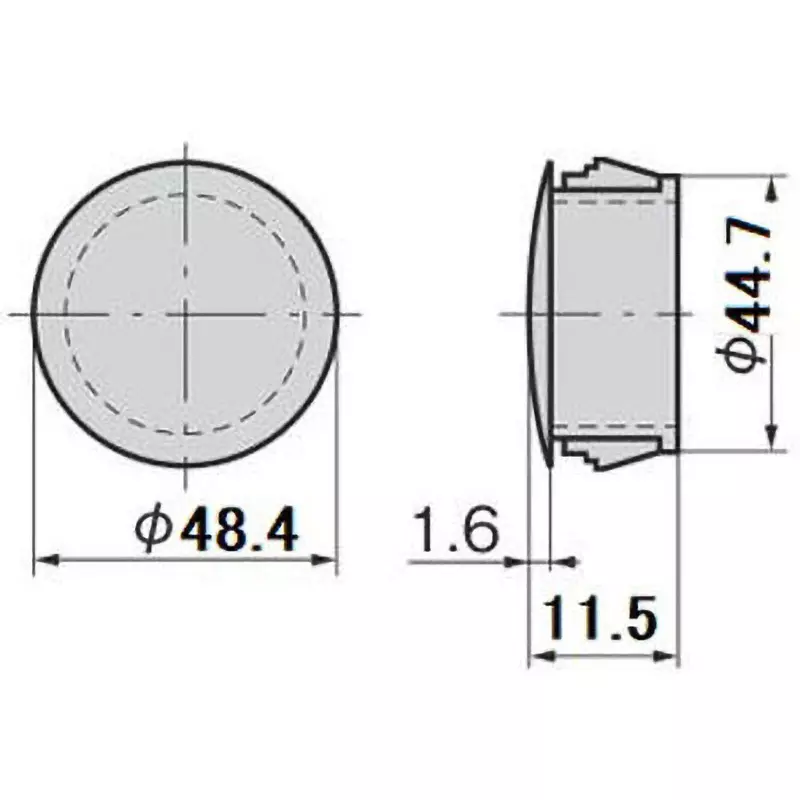 takigen-hole-plug-polyamide-6-pa6-ul94-v-2-white-cp-30n-hp-18-white