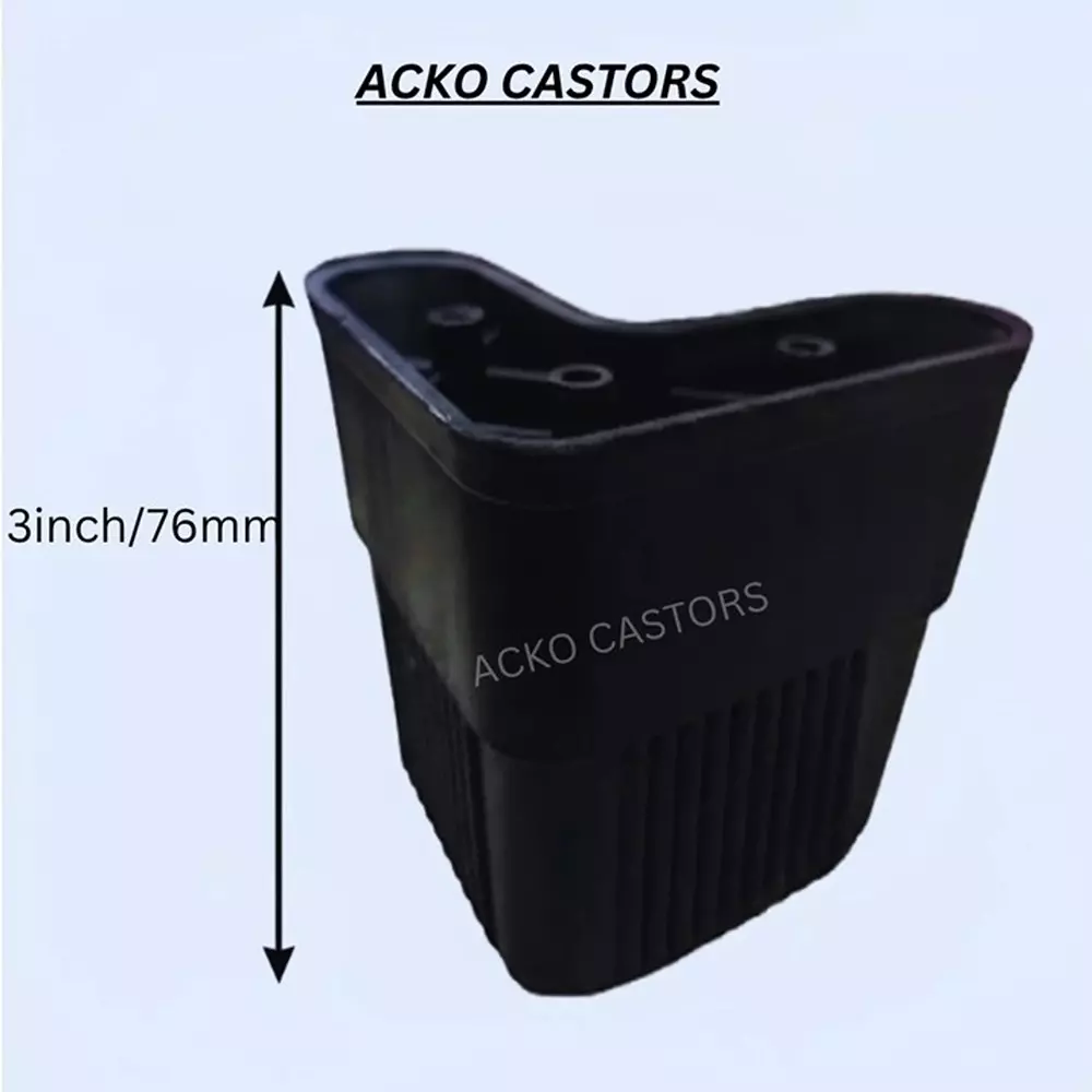 acko-castors-sofa-leg-black-pvc-3-inch-76-mm-size-for-chair-pack-of-4-pcs