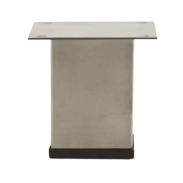Paras SQ.  Sofa Leg Silver Satin (S.S) Finish, NO. 6 (Height: 2 - 6 Inch)