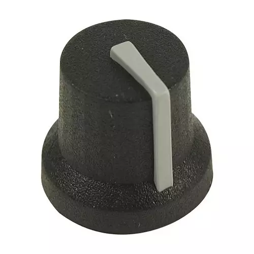 MULTICOMP PRO Knobs SOFT TOUCH KNOB, RUBBER, BLK/GRY, 16.2MM, MC170844CR