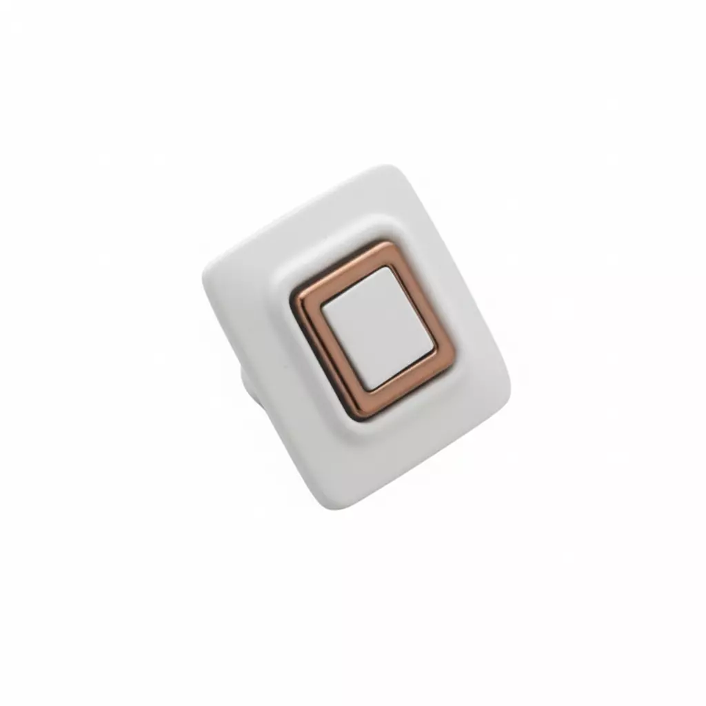 Altitude Drawer Knob Standard Size Metal Body PVD RG/White Finish for Home & Office Furniture, 1439