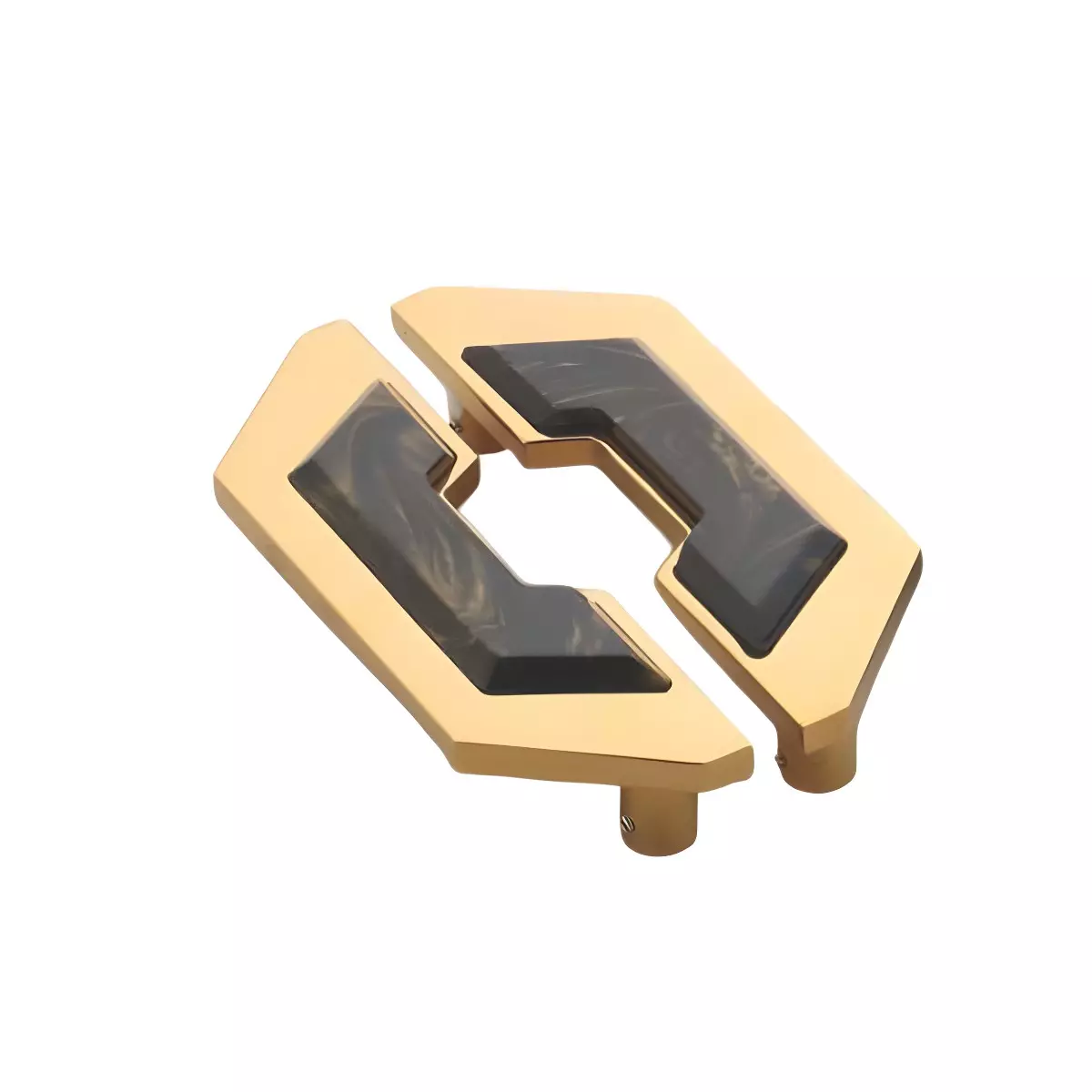 Altitude Glass Door Handle Size 160 mm in Metal Body PVD Gold/G.Black Finish for Residential & Commercial Space,1204