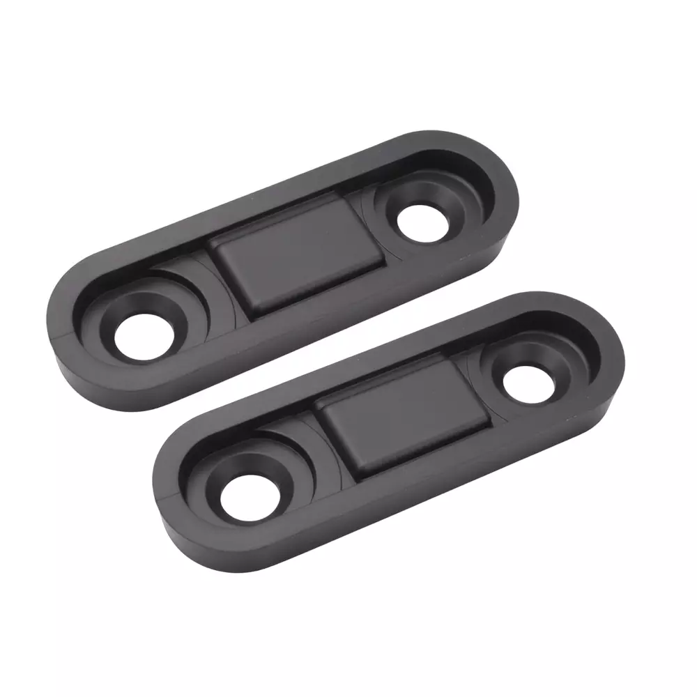 Ebco Base Plinth Black Finish, Size 16x50x6 mm, Load Capacity 1200 Kg Per Piece, BP616 (Set of 2)