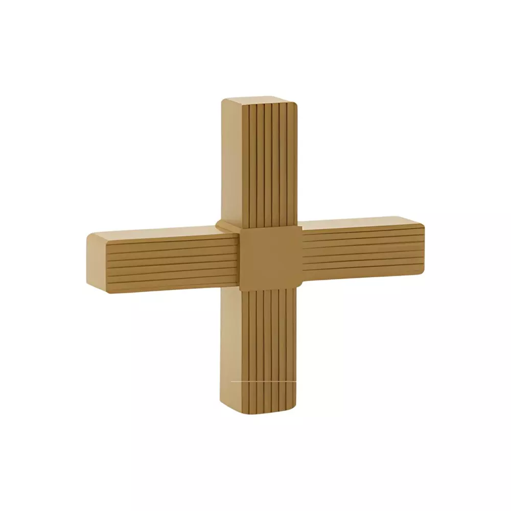 Ebco Cube Shelving Connector Four Way and 88 x 88 x 18 mm Size for Cube Shelving System, CSPC-4W