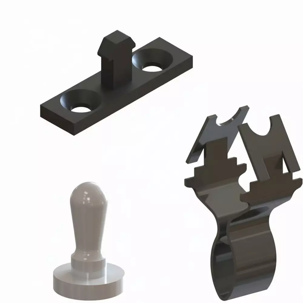 ESSENTRA COMPONENTS Panel Striker Nylon 15 mm Height Black, CS-113-2