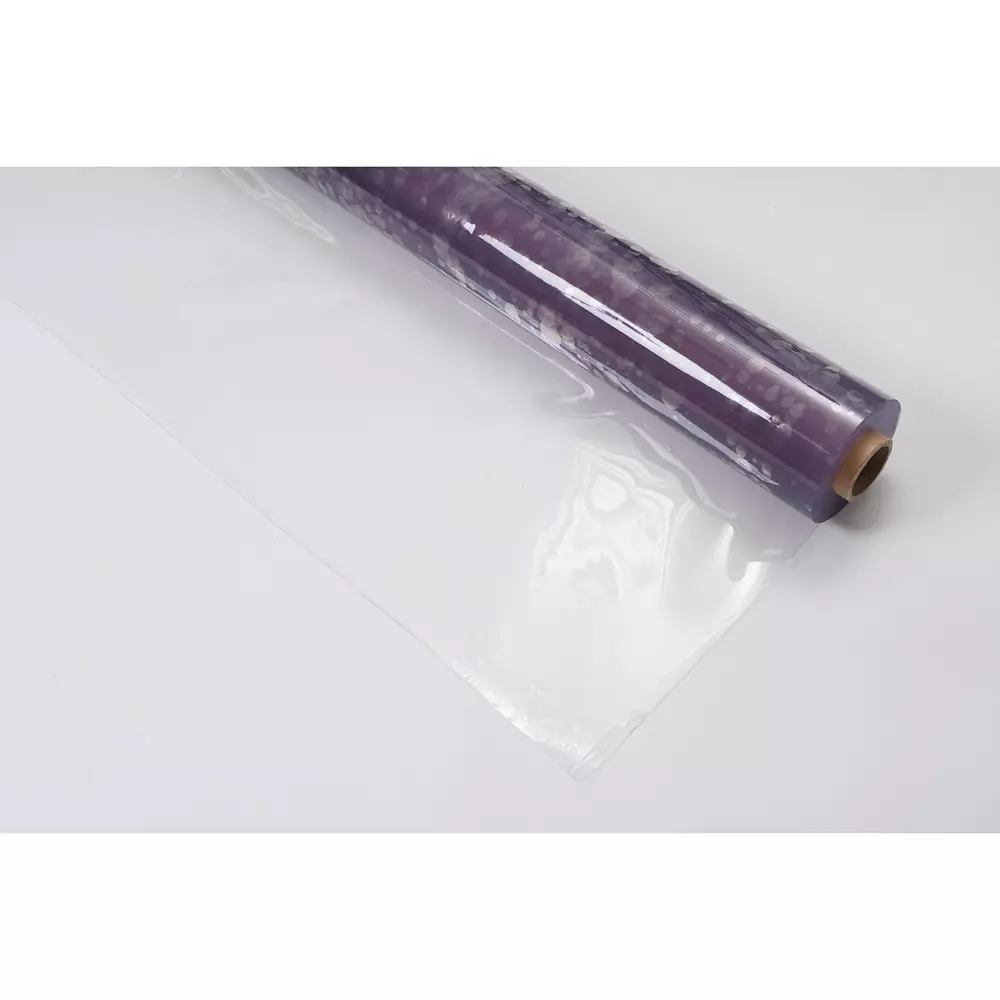 MonotaRO Transparent Vinyl Sheet Charged / Flameproof Type Transparent (Blue) 0.1 mm Thickness, 0.1 (1 Roll)