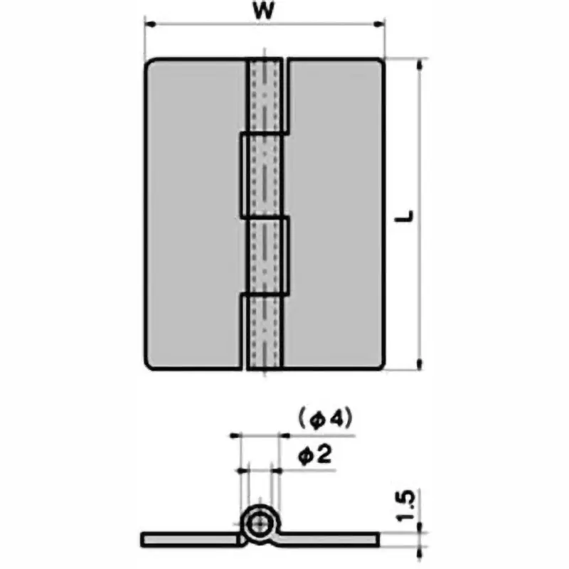 takigen-hinge-l40-x-w30-x-t15-stainless-steel-rod-sus304-bp-106-a-1-clear